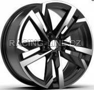 Alu kola Racing Line FBX254, 18x7.5 5x100 ET39, černá + leštění