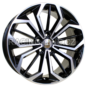 Alu kola Racing Line FE187, 18x8 5x108 ET55, černá + leštění