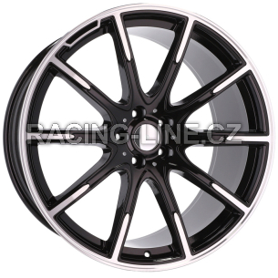 Alu kola Racing Line FE236, 19x9.5 5x112 ET43, černá + leštění