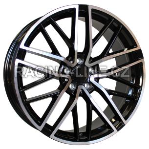 Alu kola Racing Line FE248, 20x8.5 5x112 ET40, černá + leštění