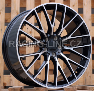 Alu kola Racing Line I0342, 20x9 5x112 ET34, černá + leštění