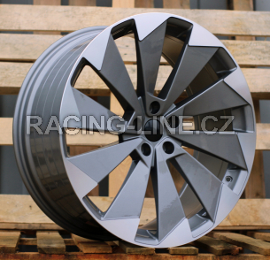 Alu kola Racing Line I1141, 21x8.5 5x112 ET40, šedivá + leštění (zátěžová)