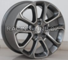 Alu kola Racing Line I5319, 18x8 5x127 ET50, černá + leštění