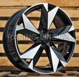 Alu kola Racing Line I5625, 18x7.5 5x112 ET40, černá + leštění