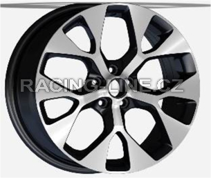 Alu kola Racing Line L1667, 17x6.5 4x100 ET40, černá + leštění