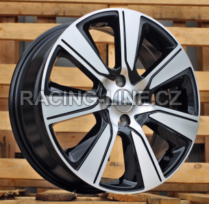 Alu kola Racing Line L1671, 17x6.5 4x100 ET45, černá + leštění