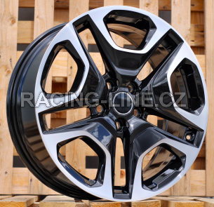 Alu kola Racing Line Y0113, 19x7.5 5x114.3 ET40, černá + leštění