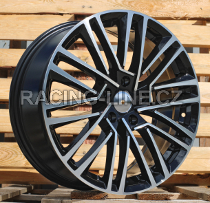 Alu kola Racing Line Y1191, 18x7.5 5x112 ET48, černá + leštění