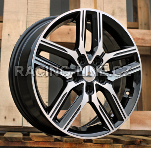 Alu kola Racing Line Y1227, 17x6.5 5x114.3 ET50, černá + leštění