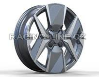 Alu kola Racing Line Y1256, 16x6.5 4x108 ET32, černá + leštění