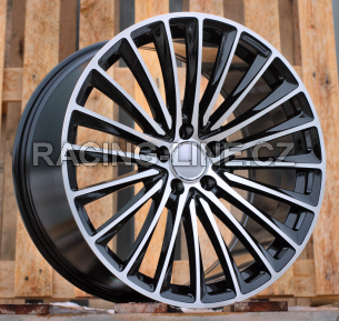 Alu kola Racing Line Y5909B, 20x8.5 5x112 ET40, černá + leštění