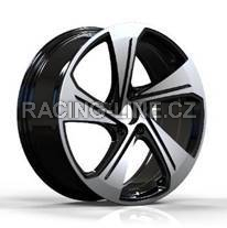 Alu kola Racing Line YS1270, 18x8 5x112 ET46, černá + leštění