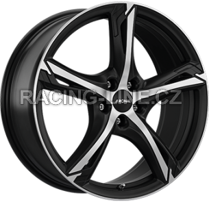 Alu kola RONAL R62, 18x7.5 5x108 ET40, černá matná + leštění